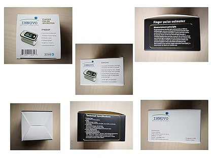 Innovo Deluxe iP900AP Fingertip Pulse Oximeter Blood Oxygen Saturation Monitor with Alarm, Plethysmograph and Perfusion Index