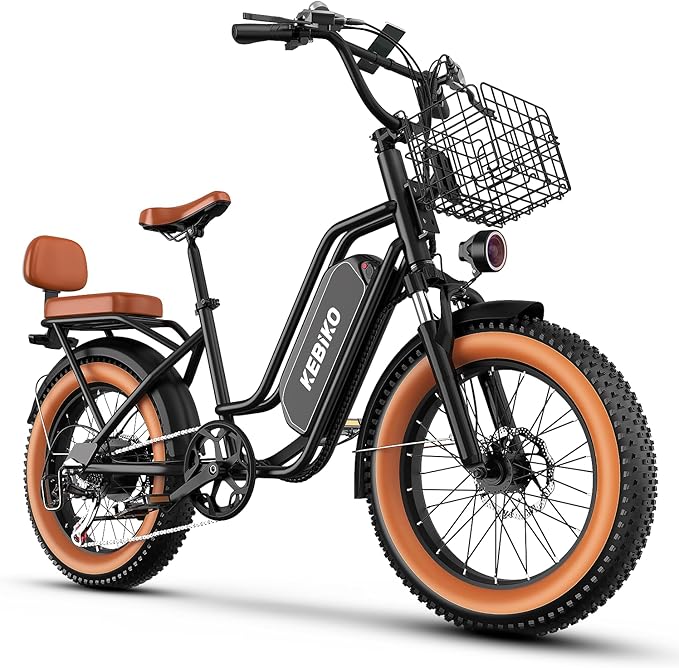 1500W Electric Bike for Adults,48V 20/60Ah Removable Battery Max Range 80Miles & 30MPH Electric Bicycle,20''×4" Fat Tire Ebike,Adult Electric Bicycles for Commute Beach Snow,E-Bike UL Certified