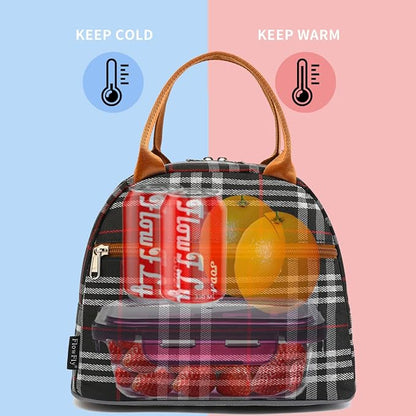 FlowFly Insulated Lunch Cooler Bag - Tote Bag Organizer for Women/Men, W&B