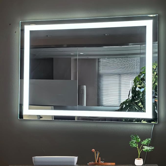 Led Mirror for Bathroom with Lights Mirror Large 36X28 inch
