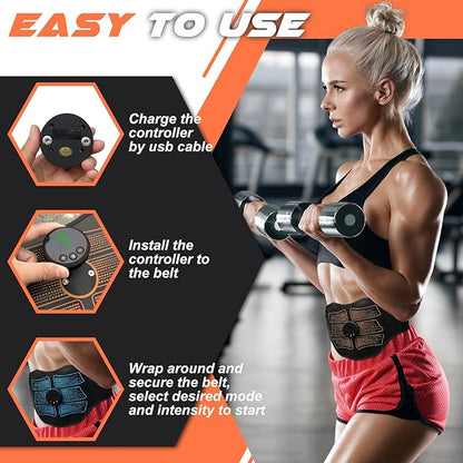 FDA Cleared, MHD TENS Ab Stimulator, TENS & PMS Muscle Stimulator and Muscle Improvement - Your Ab Machine for Effortless Fitness