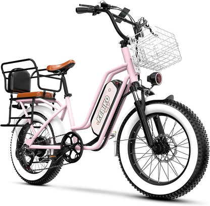 1500W Electric Bike for Adults,48V 20/60Ah Removable Battery Max Range 80Miles & 30MPH Electric Bicycle,20''×4" Fat Tire Ebike,Adult Electric Bicycles for Commute Beach Snow,E-Bike UL Certified