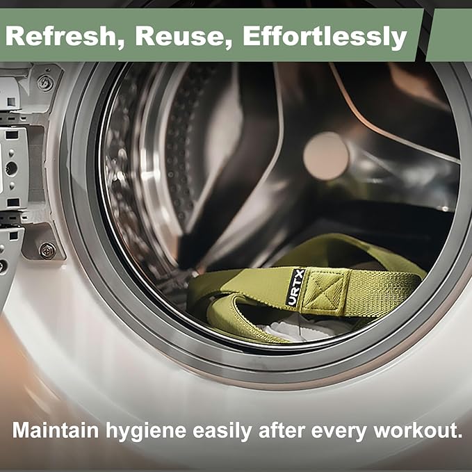 VRTX Stretch Straps for Exercise | Yoga & Pilates Stretching Bands w/ 7 Loops | Resistance Bands for Fitness Workout, Home Gym, Physical Therapy | Soft Cloth, Durable