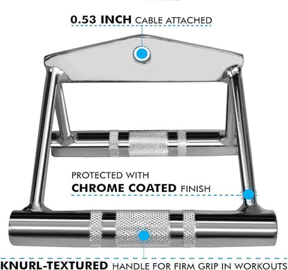 A2ZCARE LAT Pull Down Cable Machine Attachment - Cable Machine Accessories for Home Gym with Multi Option