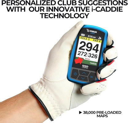 Izzo Swami 6000 Handheld Golf GPS Water-Resistant Color Display with 38,000 Course Maps & Scorekeeper