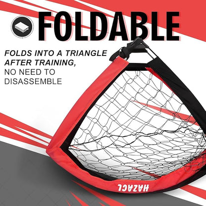 Kids Soccer Goal for Backyard, 6x4 9x5 FT Portable Soccer Nets Pop Up with Ball, Agility Ladder, Cones, Target & Carry Bag for Toddler Youth Outdoor Indoor Training Practice Sports Games Play