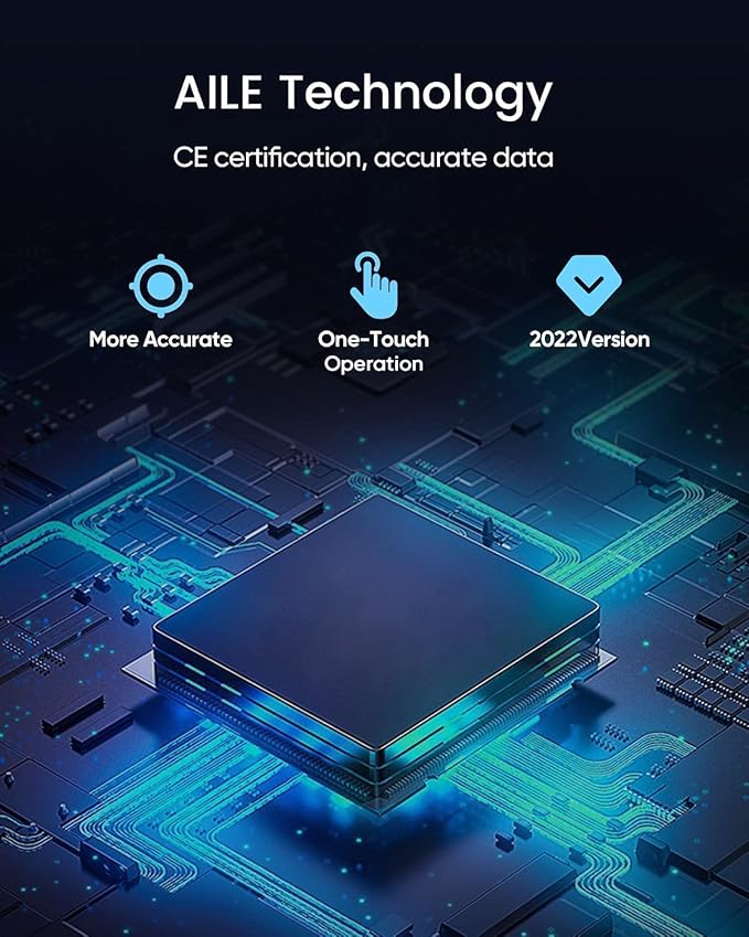 Blood Pressure Monitor,AILE Blood Pressure Machine Upper Arm Large Cuff(8.7"-16.5" Adjustable),Automatic high Blood Pressure Cuff for Home use (Black)