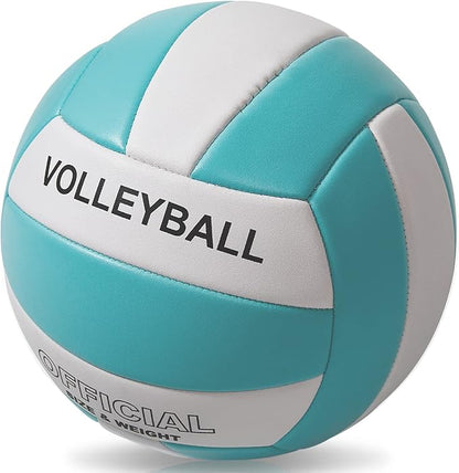 EVZOM Super Soft Volleyball Beach Volleyball Official Size 5 for Outdoor/Indoor/Pool/Gym/Training Premium Volleyballs Equipment Durability Stability Sports Ball