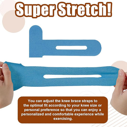 10Pcs Kinesiology Tape for Knees,Athletic Tape,Waterproof & Breathable Kinesio Tape,Elastic Sports Tape for Knee Pain Relief,Kinesiology Tape Precut,Knee Tape,Muscle Tape for Knee Support (Blue)