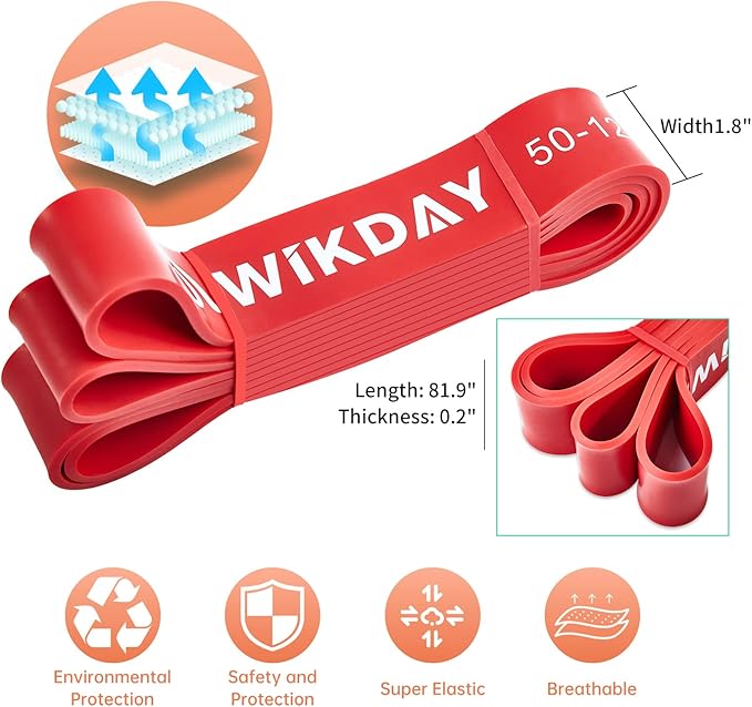 Resistance Bands for Working Out, Exercise Bands, Workout Bands, Pull Up Assistance Bands for Body Stretching Training Physical Therapy Muscle Training for Men & Women