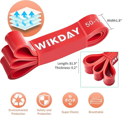 Resistance Bands for Working Out, Exercise Bands, Workout Bands, Pull Up Assistance Bands for Body Stretching Training Physical Therapy Muscle Training for Men & Women