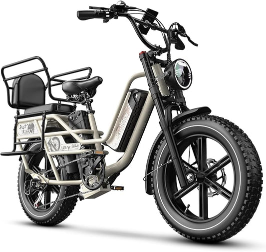 1500W Electric Bike for Adults,48V 20/60Ah Removable Battery Max Range 80Miles & 30MPH Electric Bicycle,20''×4" Fat Tire Ebike,Adult Electric Bicycles for Commute Beach Snow,E-Bike UL Certified