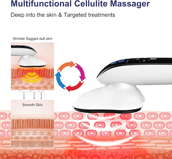 4 Heads Pro Max Version Cellulite Massager,Cordless Body Shaping Machine for Arms, Legs, Back.