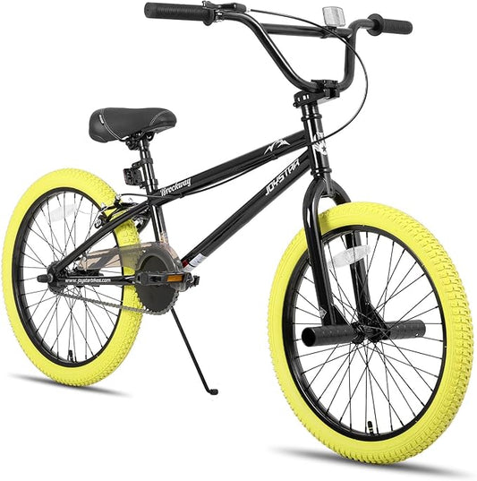 JOYSTAR Brockway Freestyle Kids BMX Bikes 20" 24" Kids Bicycles for 6-14 Years Old Boys Girls and Beginner-Level Riders 2 Pegs Multiple Colors