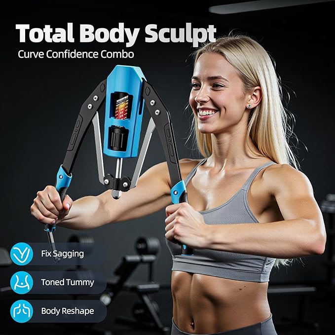 EAST MOUNT Twister Arm Exerciser - Adjustable 22-440lbs Hydraulic Power, Home Chest Expander, Shoulder Muscle Training Fitness Equipment, Arm Enhanced Exercise Strengthener