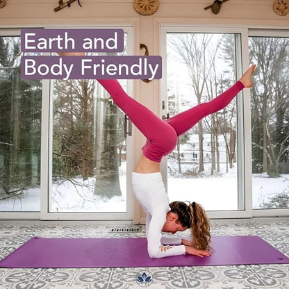 Clever Yoga Liquid Balance Thick Yoga Mat - Pro Exercise Yoga Mat with Non-Slip Surface for Home Gym, Earth-Friendly & Recyclable Pilates and Workout Pad Women & Men, 4.5 mm