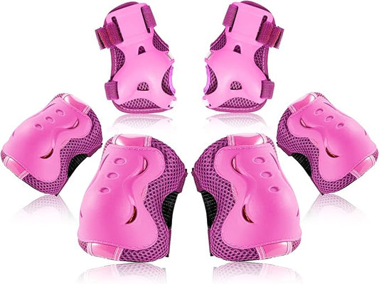 BOSONER Kids/Youth Knee Pad Elbow Pads Guards Protective Gear Set for Roller Skates Cycling BMX Bike Skateboard Inline Skatings Scooter Riding Sports