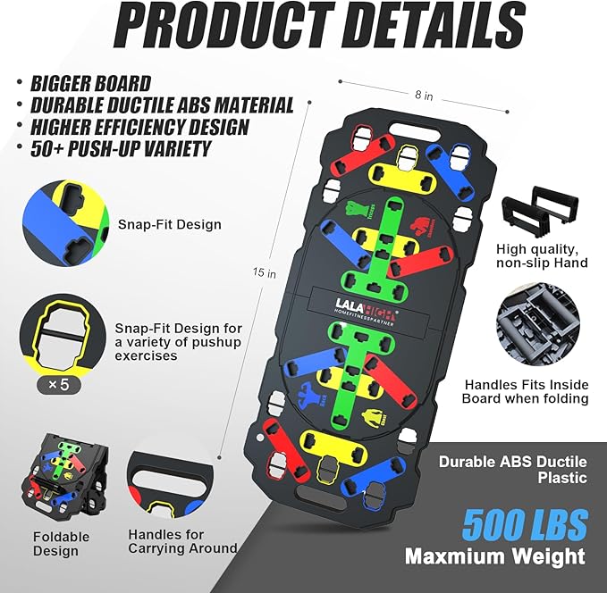 LALAHIGH Portable Exercise Equipment: Complete Home Fitness System