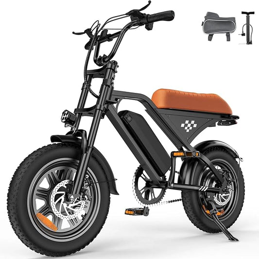 Electric Bike for Adults,Peak 1000W/1500W Motor,20/28MPH 55-150Mile ebikes for Adults with 10.4AH/13AH/26AH Battery,20" Fat Tire Electric Dirt Bike Commuting Off Road Ebike, UL2849