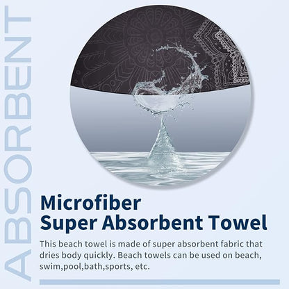 2 Pack Lightweight Thin Beach Towel Oversized 71"x32"