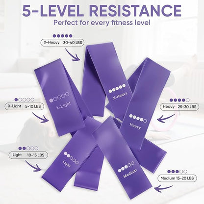 Home Pilates Kit for Women Pilates Equipment Ring and Ball Set Magic Circle Hoop with 5 Resistance Bands Compact Toning Fitness Essentials Starter Set Accessories