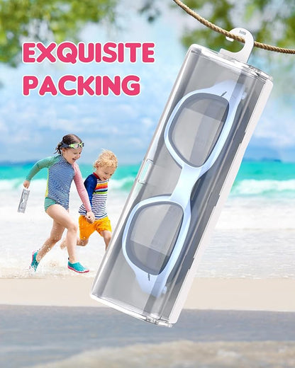 Kids Swim Goggles,Swimming Goggles for Kids 6-14, Anti-Fog UV Protection Pool Glasses for Boys Girls