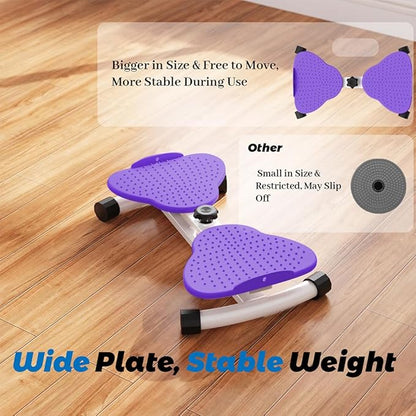 Exercise Twist Boards,Waist Twister Machine Exercise,Balance Board for Foot Massage and Weight Loss(Pink)