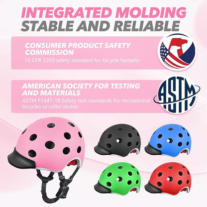 Kids Bike Helmet for 5-8-14 Kids Skateboard Helmet Boys Girls Child Youth Adjustable Lightweight Ventilation and Multi-Sports Scooter Cycling Roller Balance Bike