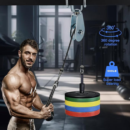 LAT Pulley System for Strength Training Power Cages System，360 Degree