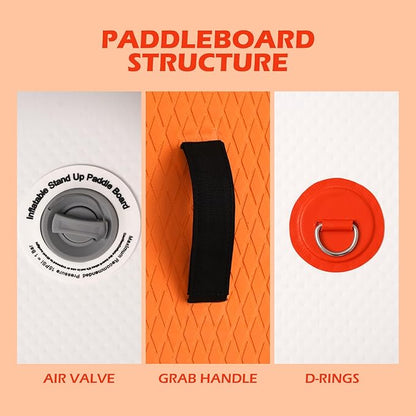 FunWater Inflatable Ultra-Light Stand Up Paddle Board for All Skill Levels with Premium SUP Paddleboard Accessories,Non-Slip Comfort Deck for Youth & Adults