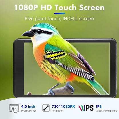 144GB MP3 Player with Bluetooth and WiFi, Android 13 Music Player 4-inch Touch Screen mp4 Players with Bluetooth with Spotify tiktok YouTube Amazon Music, MP4&MP3 Player up to 1TB (Black)