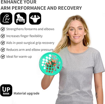 Hand Exercise Webs for Physical Therapy, Hand Grip Strengthener, Finger Exerciser, Portable Size, Latex Free, 7" Diameter