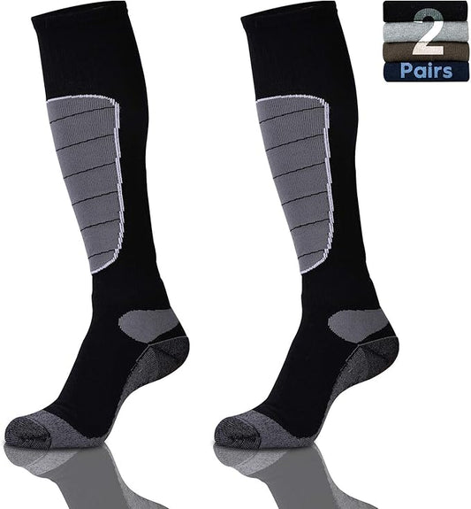 Hylaea Merino Wool Ski Socks, Cold Weather Socks for Snowboarding, Snow, Winter, Thermal Knee-high Warm Socks, Hunting