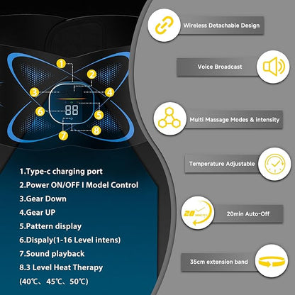 FDA Cleared - Heated EMS Abs Stimulator Abdominal , Ab Stimulator Muscle Toner with Heat for Belly Fat loss, ab belt muscle stimullator for Stomach Smooth & Firming, Fitness Workout for Home/Gym Use