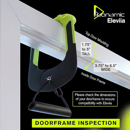 Duonamic Eleviia: Portable Doorway Pull-Up Bar – Lightweight, Travel-Ready, 250 lb Capacity
