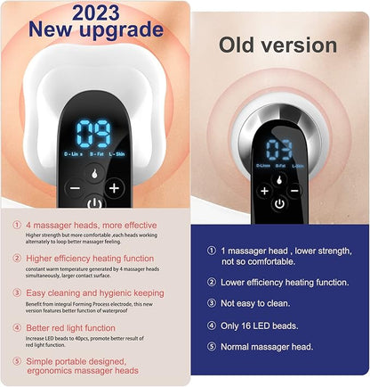 4 Heads Pro Max Version Cellulite Massager,Cordless Body Shaping Machine for Arms, Legs, Back.