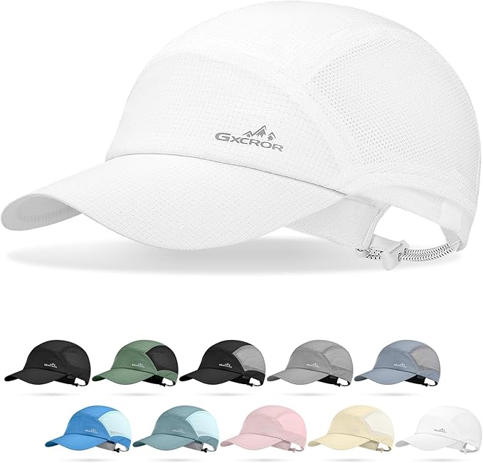 GXCROR Performance Baseball Cap for Men & Women - UPF 50+ Running Hat, Lightweight Quick-Dry Sports Hat for Golf, Hiking, Gym