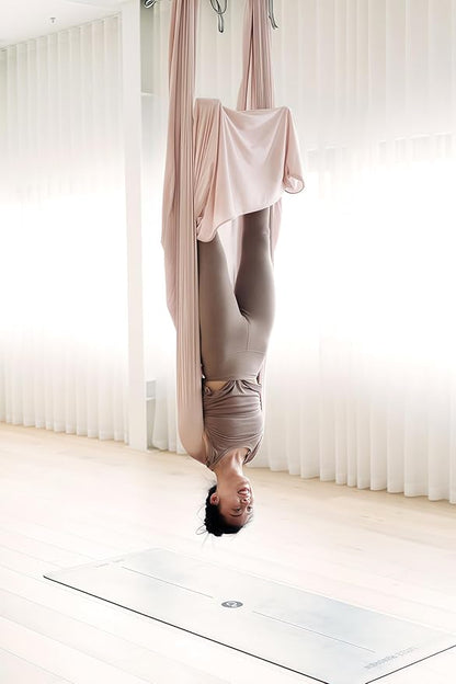 F.Life Aerial Silk Yoga Hammock & Swing for yoga Inversion,Strength training,starter hardware kit