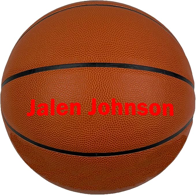 HAMMET Personalized Basketball – Customized Basketball with Your Name or Text – Multiple Colors, Fonts & Designs Available – Durable for Indoor and Outdoor - Ideal Gift for Son, Daughter, Boy or Girl