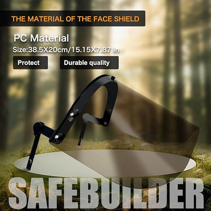 Forestry Safety Helmet with Build-in Visor Mesh Face Shield Ear Muffs 4 in 1 Chainsaw Safety Hard Hats