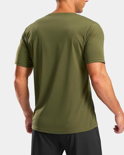 G Gradual Men's Workout Shirts Quick Dry Athletic Running T-Shirts Lightweight Moisture Wicking Short Sleeve Sports Gym Tops