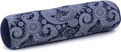 Leewadee Small Yoga Bolster – Shape-Retaining Cervical Neck Roll, Tube Pillow for Comfortable Reading, Kapok Filling, 22 x 6 x 6 inches