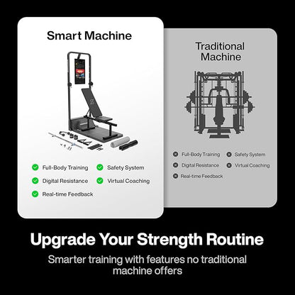 Home Gym, Smart AI-Powered Multi-Functional Smith Machine for Full Body Strength Training, All-in-one Gym Equipment, Digital Weight System, Workout Station, Squat Rack, Gym Monster 2