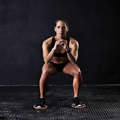 Exercise Core Sliders, Dual Sided Exercise Gliding Discs Use on Carpet or Hardwood Floors, Light and Portable, Perfect for Abdominal&Core Workouts