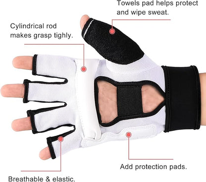 FitsT4 Sports Half Mitts MMA UFC Training Boxing Punch Bag Martial Arts Gloves