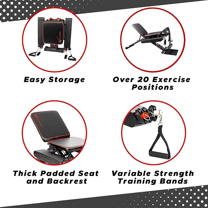 Compact Design, Home Gym, Versitiale Exercises, Workout Equipment,