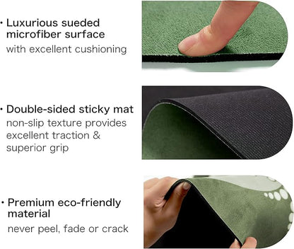 Knsbk Large Round Yoga Mat 4.6'X3.5mm for Exercise Premium Extra Thick, Ultra Comfortable, Non Slip, Meditation Mat