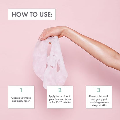 ESW Beauty Raw Juice Face Masks - 10-Pack Variety Set - Hydrating, Anti-Aging, Moisture Repair, Pore Control, Soothing & Revitalizing with Watermelon, Kale & Charcoal