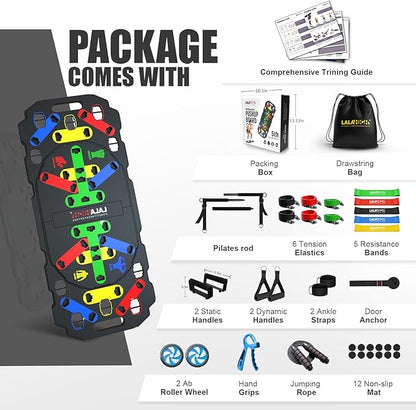 LALAHIGH Portable Exercise Equipment: Complete Home Fitness System