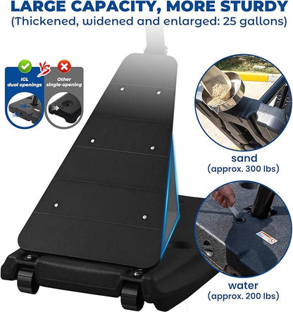IGL Basketball Hoop Outdoor with 52 Inch Shatterproof Backboard, 10FT Height Portable Basketball Hoop Outdoor, Adjustable Basketball Goal System
